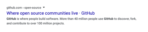 github tagline - where open source communities live